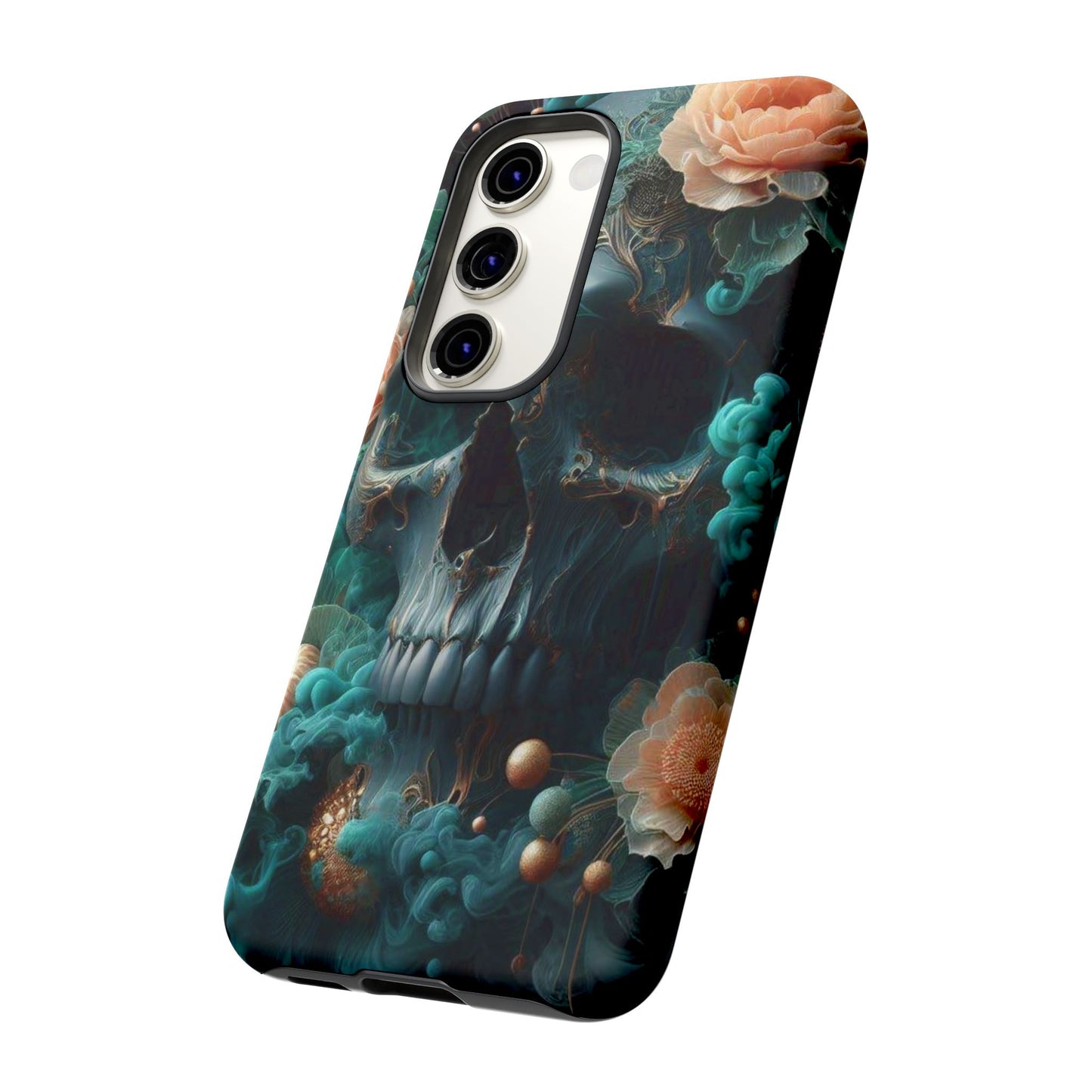 Tough Cases - teal skull