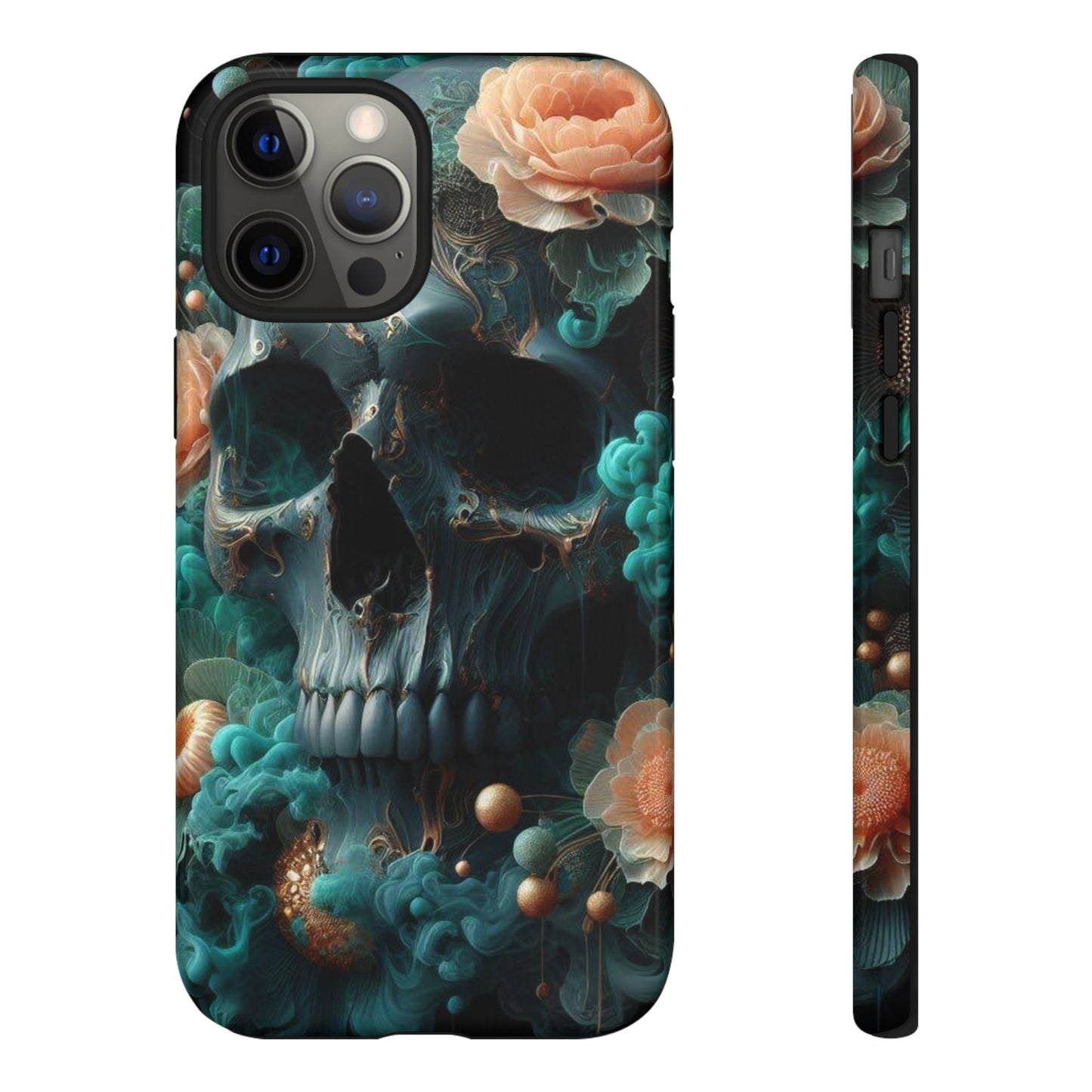 Tough Cases - teal skull