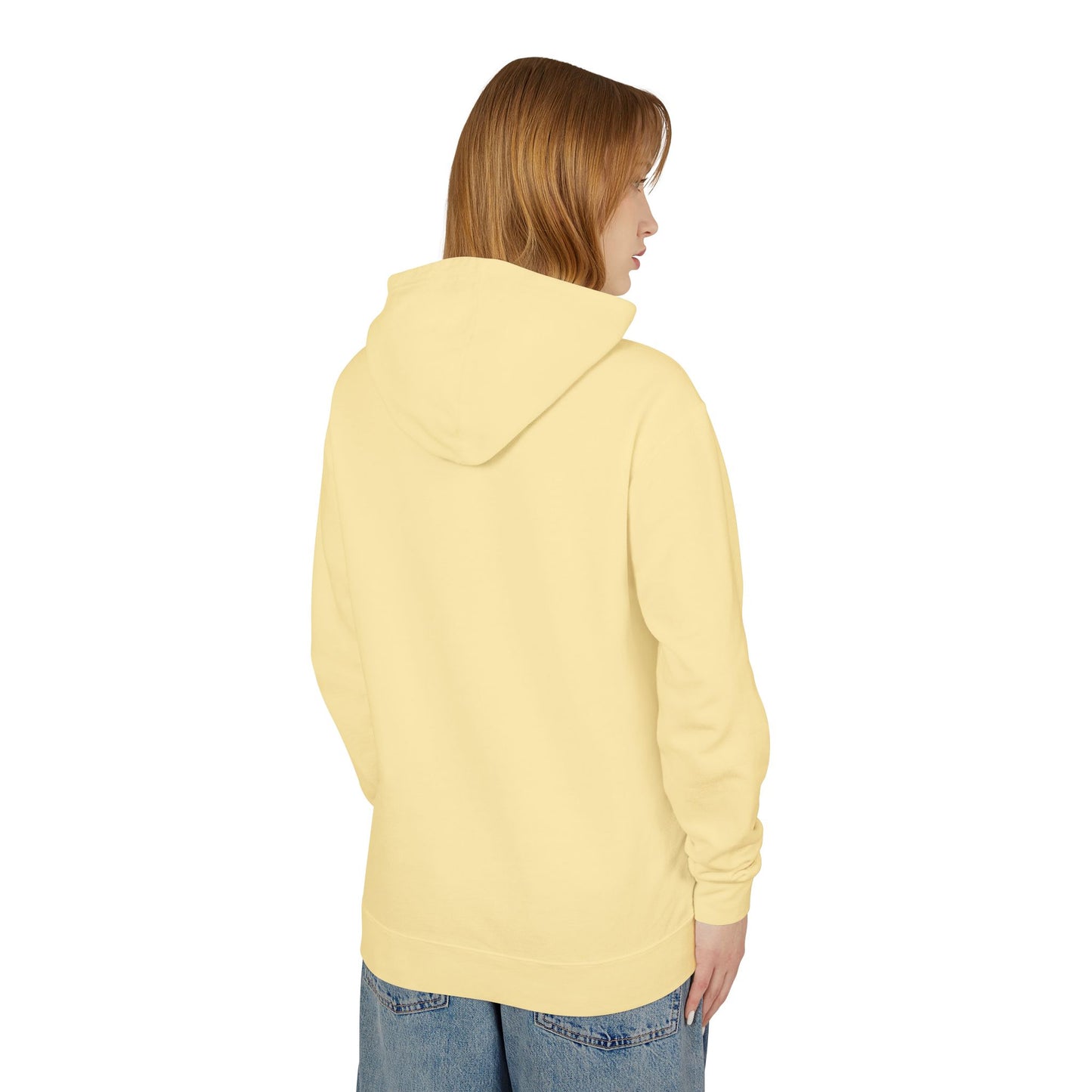 Unisex Lightweight Hooded Sweatshirt bull skull