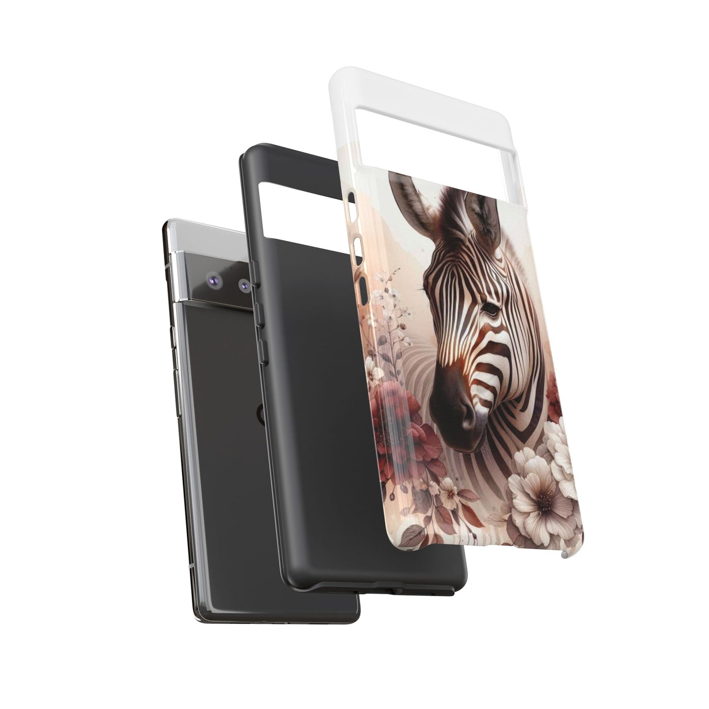 Phone Case Flower Frolicking Zebra Tough Case