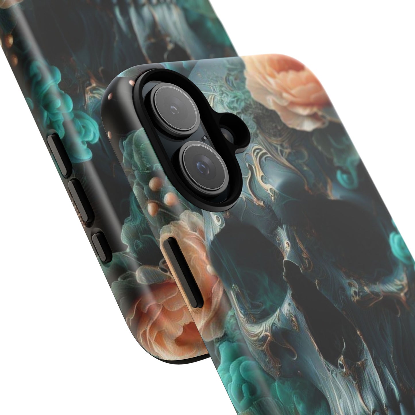 Tough Cases - teal skull