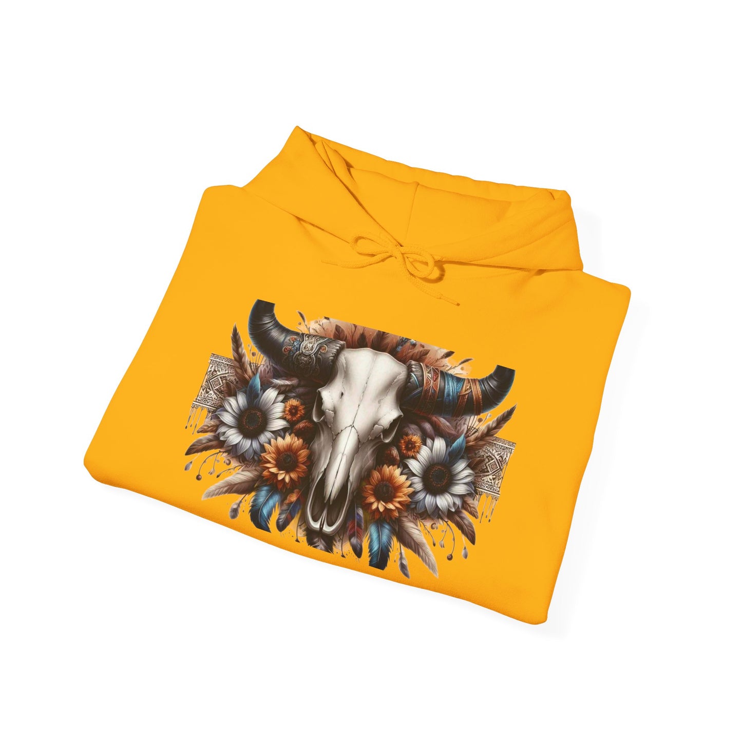 Unisex Heavy Blend™ Hooded Sweatshirt bull skull