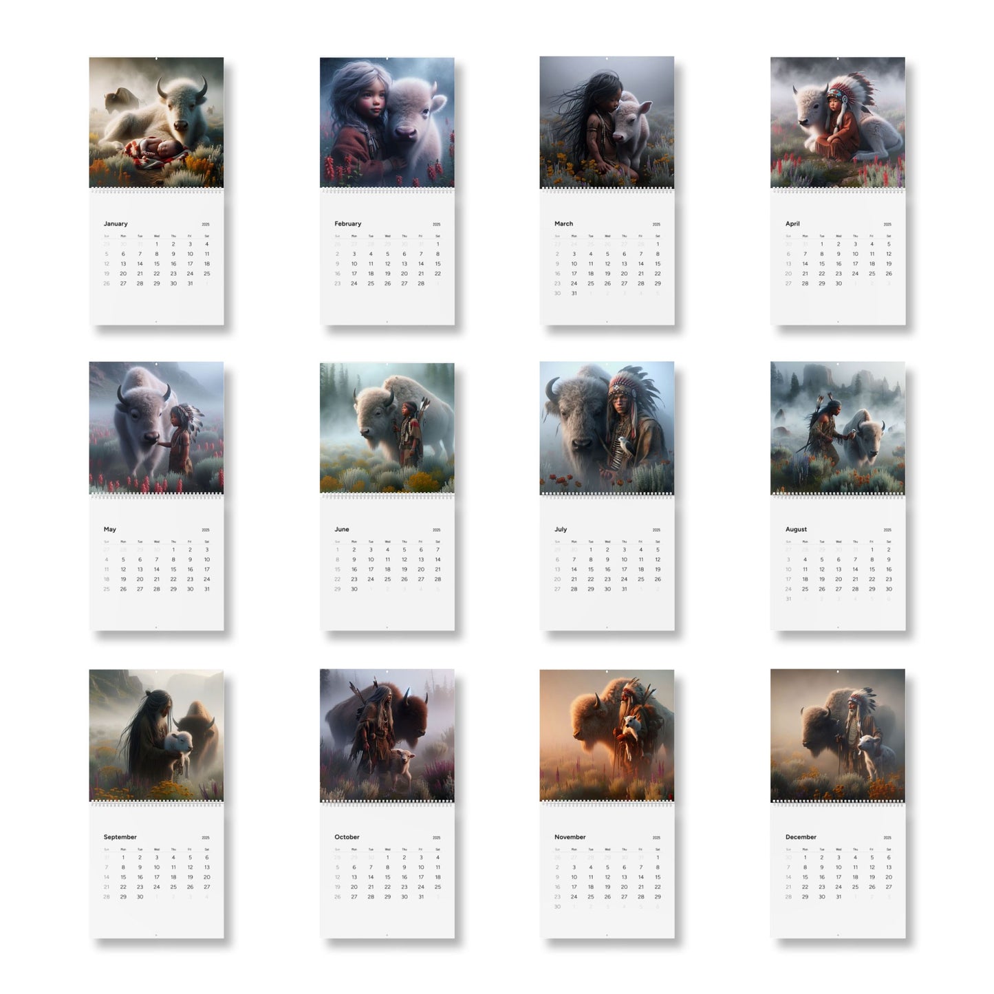 Sacred Time in Life Standard Wall Calendar (2025)
