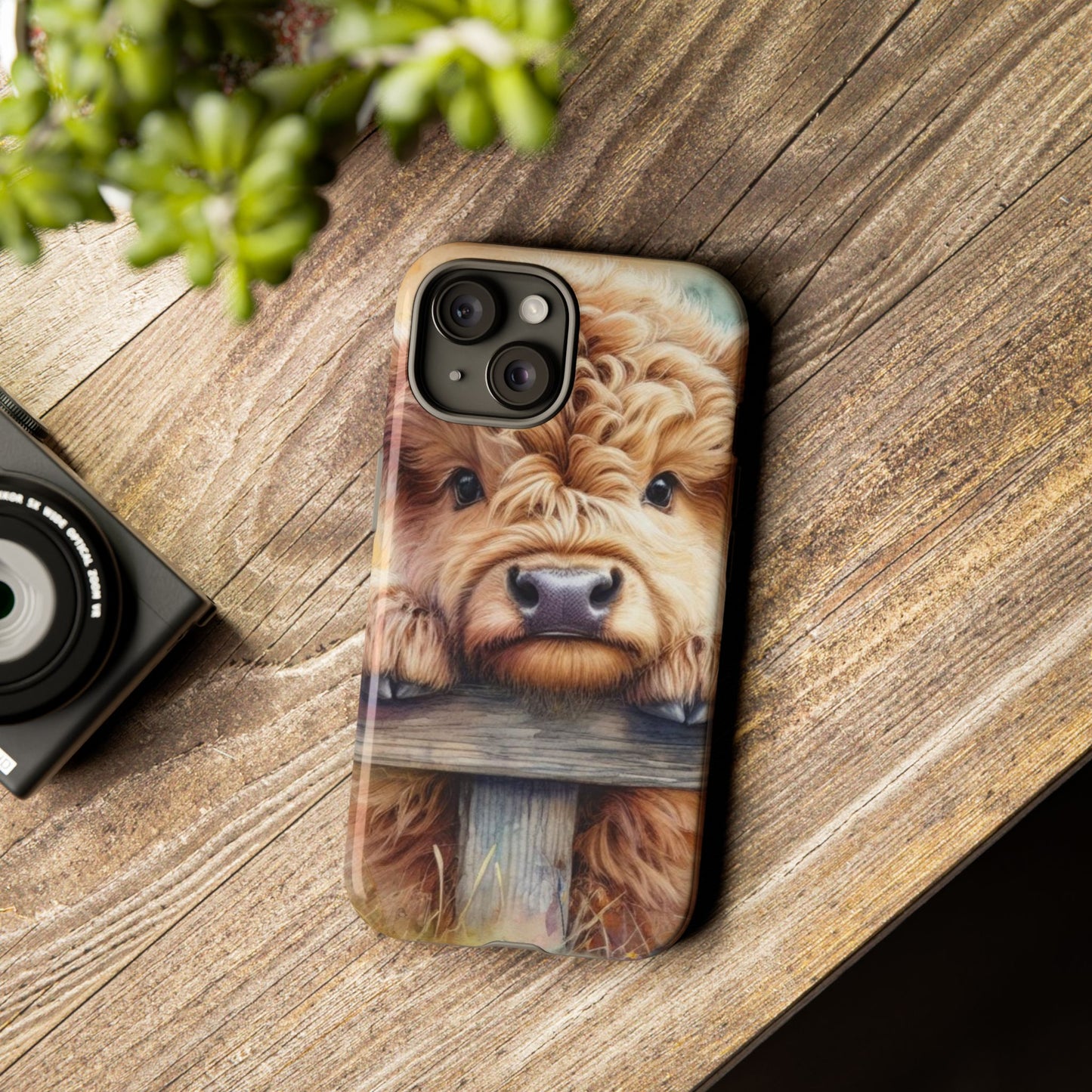Tough Cases - Cute Highland Cow iPhone Case