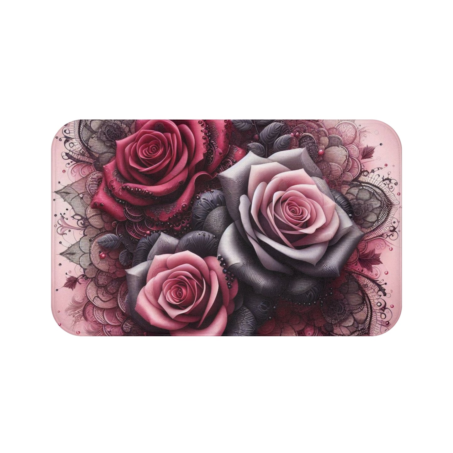 Bath Mat - Roses