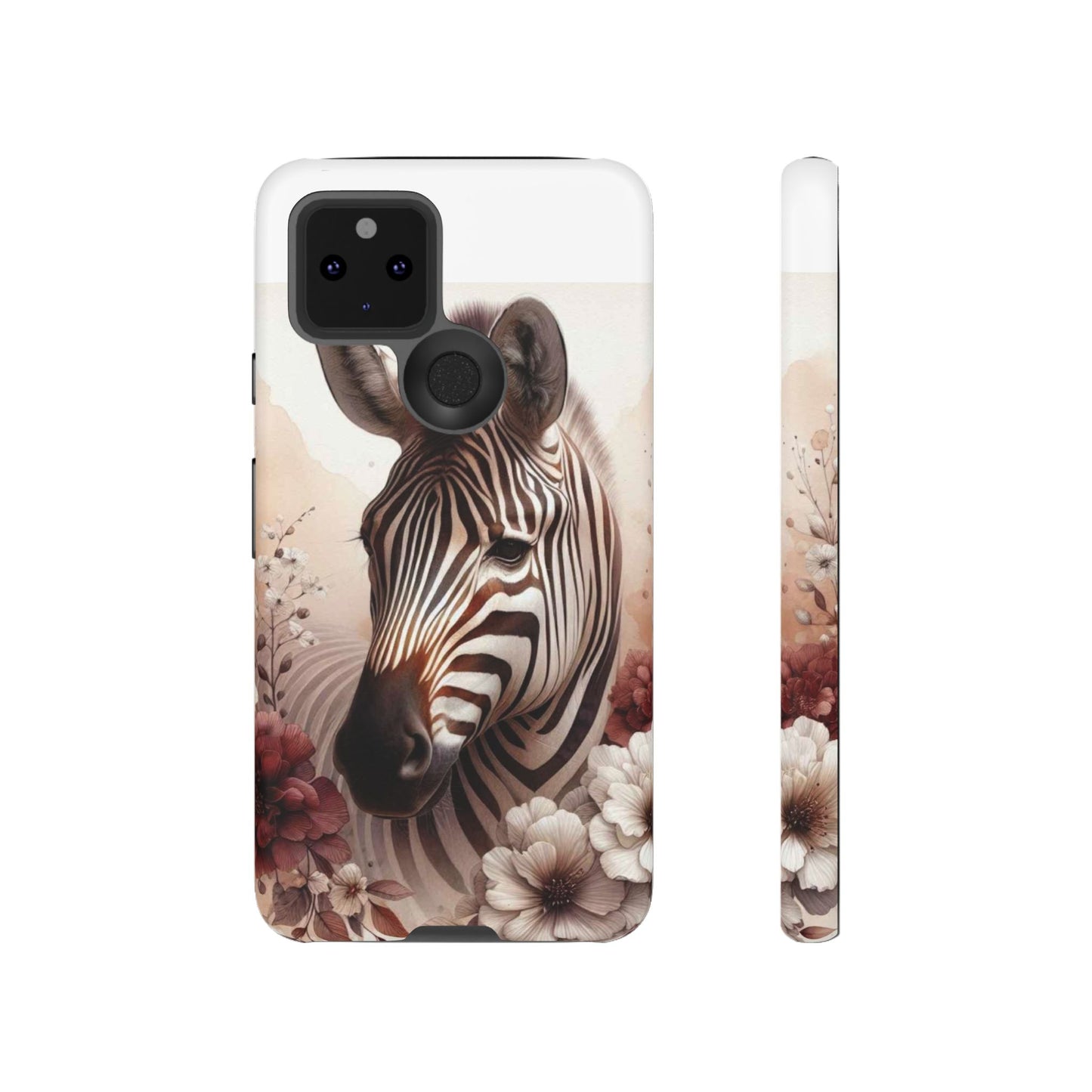 Phone Case Flower Frolicking Zebra Tough Case