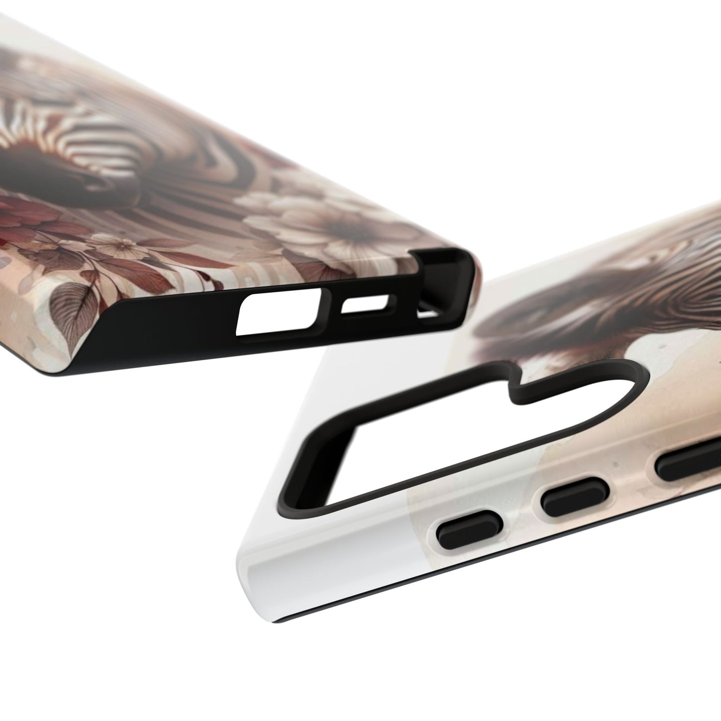 Phone Case Flower Frolicking Zebra Tough Case