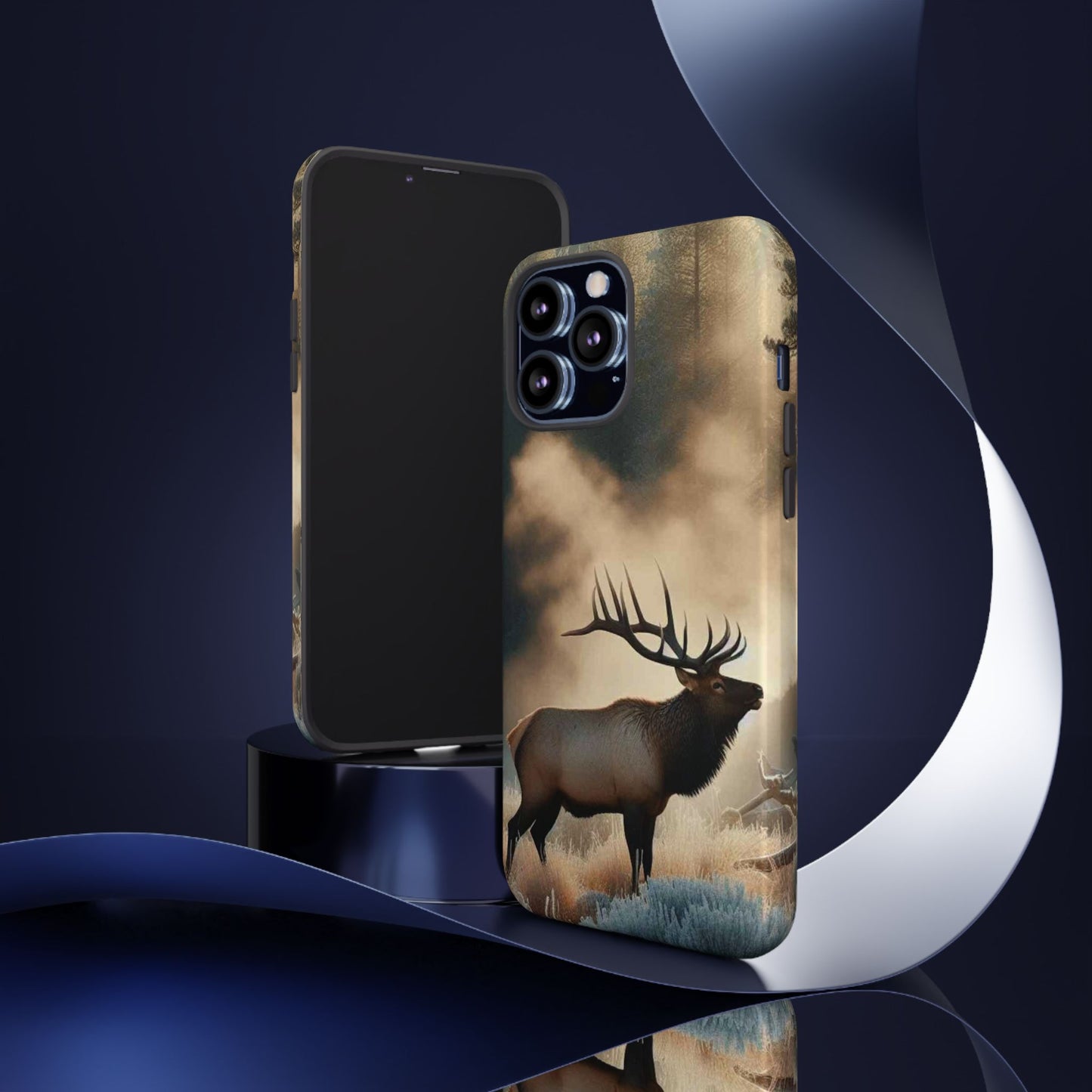 Phone Case - Elk on a Frosty Morning Design
