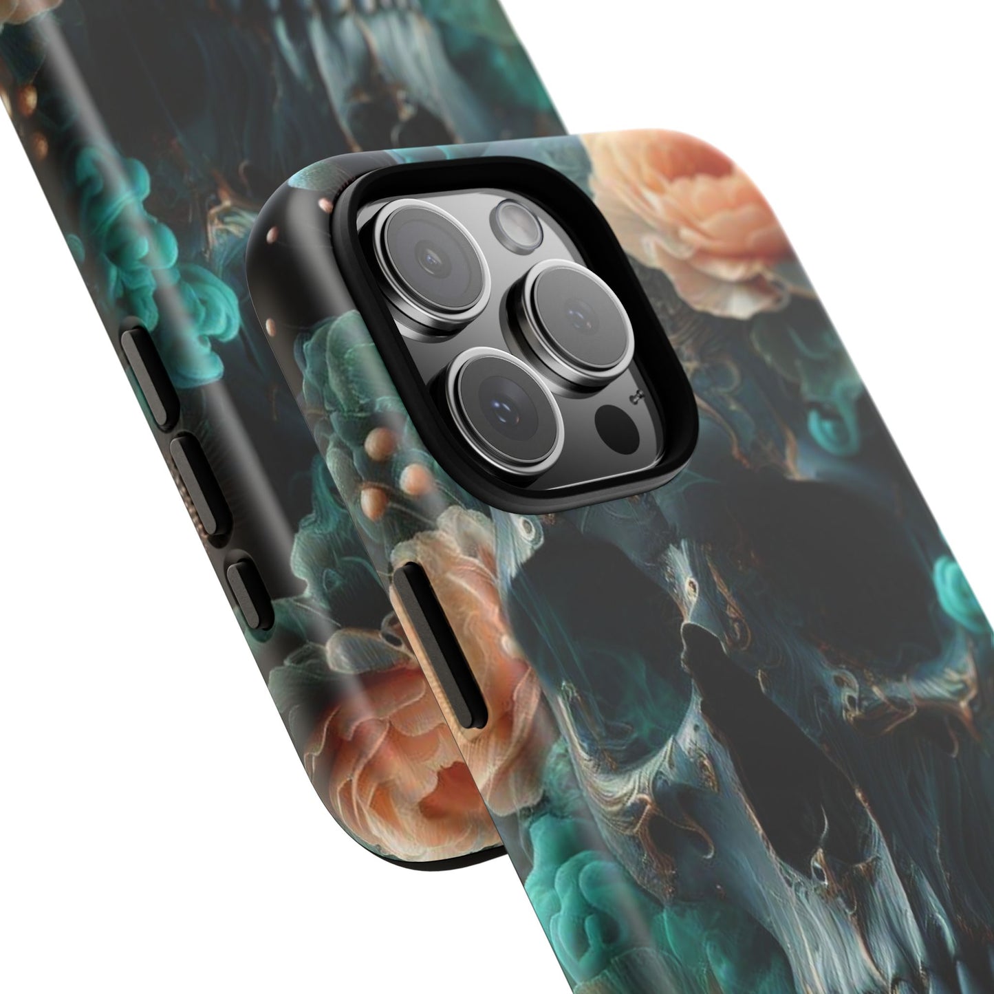 Tough Cases - teal skull