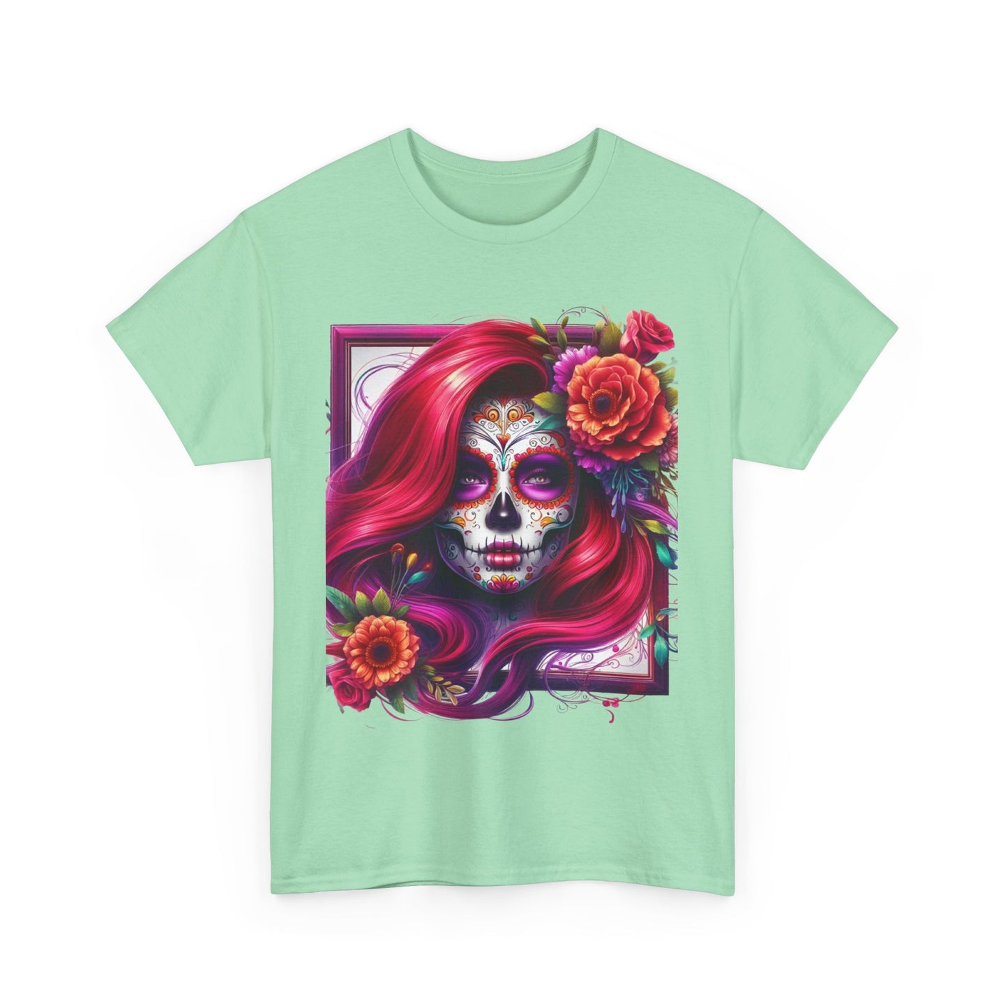 Unisex Heavy Cotton Tee sugar skull