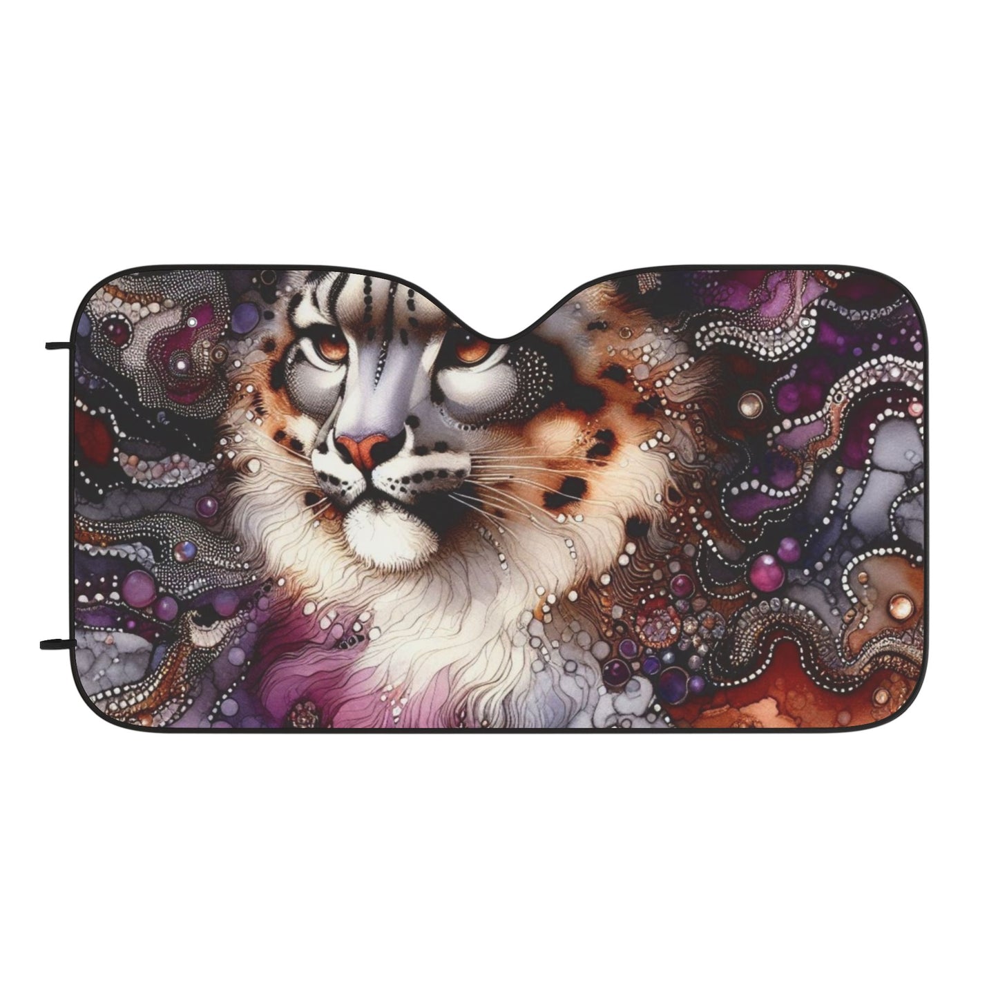 Car Sun Shades - snow leopard