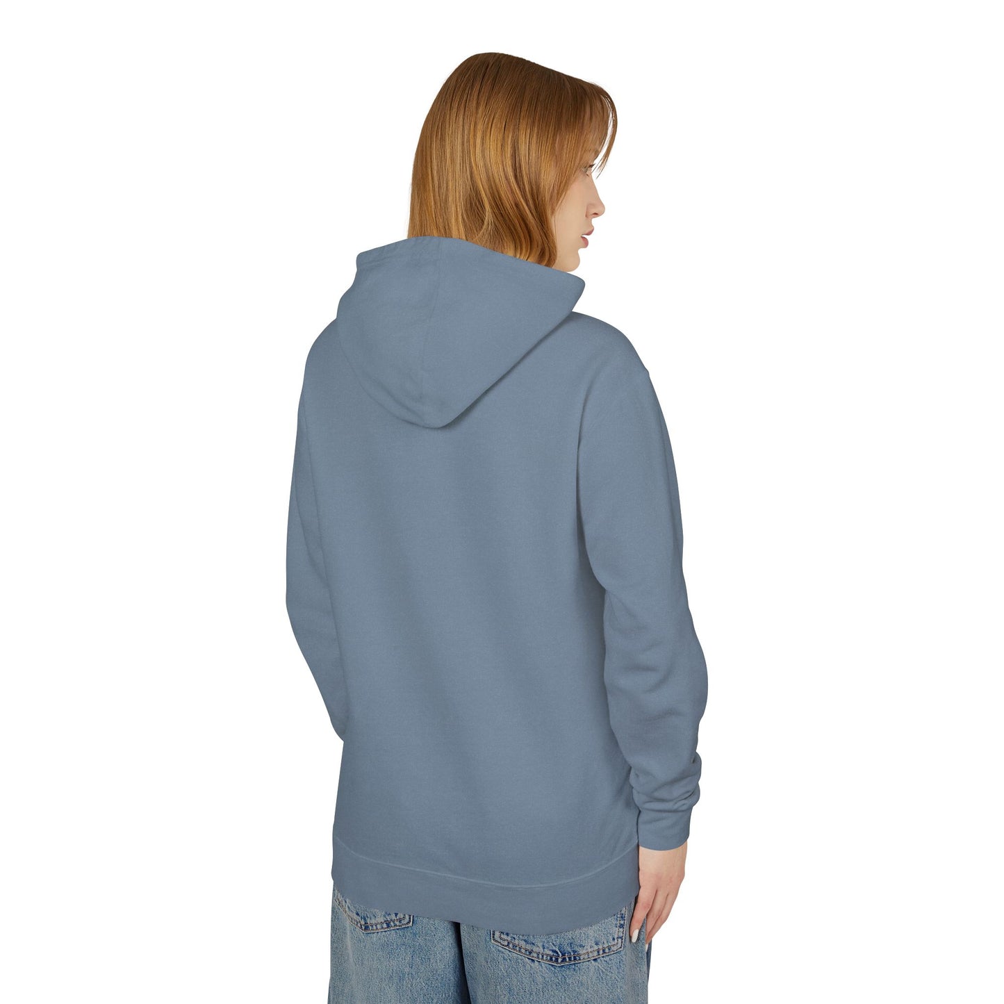 Unisex Lightweight Hooded Sweatshirt bull skull