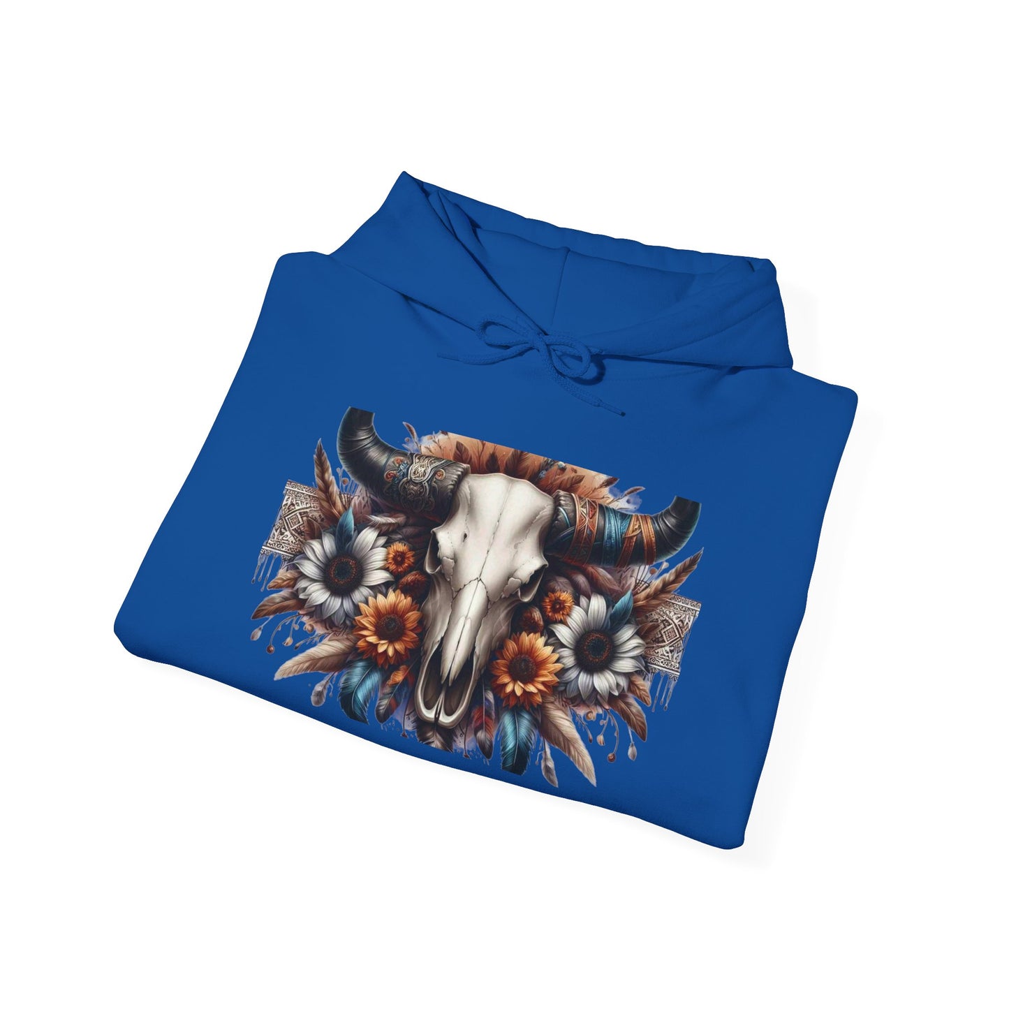 Unisex Heavy Blend™ Hooded Sweatshirt bull skull