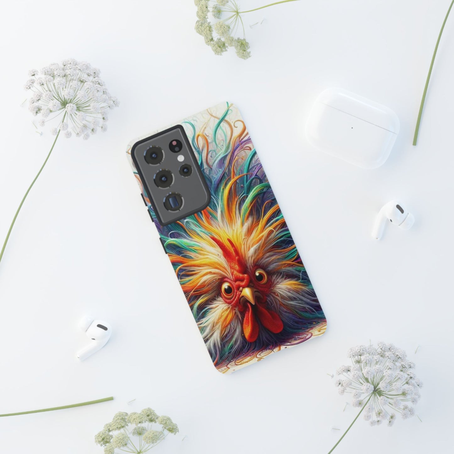 Phone Case - Frazzled Feather Friend Tough Case
