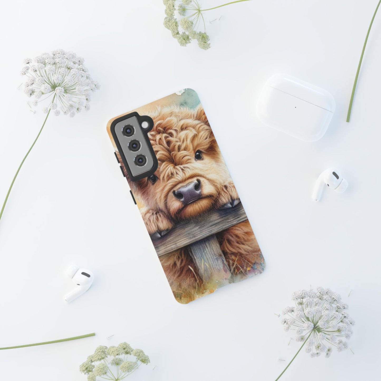 Tough Cases - Cute Highland Cow iPhone Case