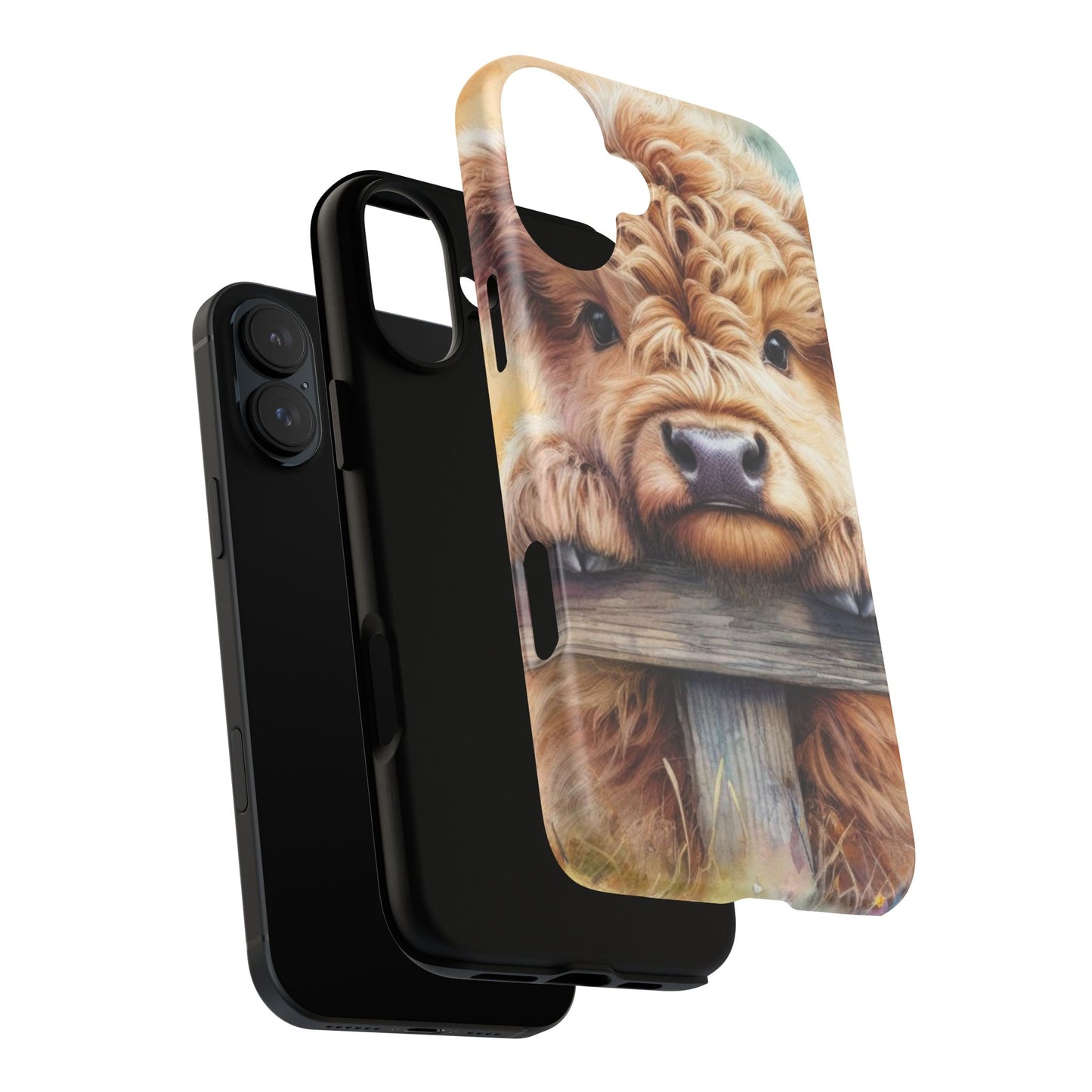 Tough Cases - Cute Highland Cow iPhone Case