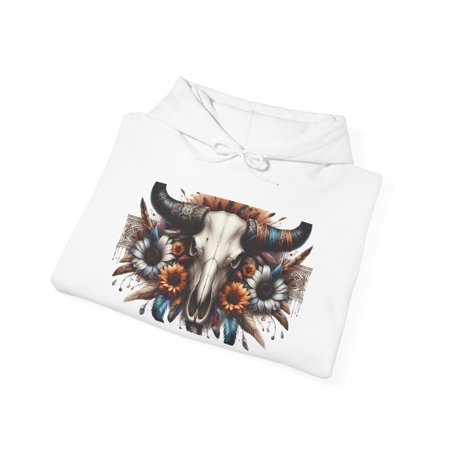 Unisex Heavy Blend™ Hooded Sweatshirt bull skull
