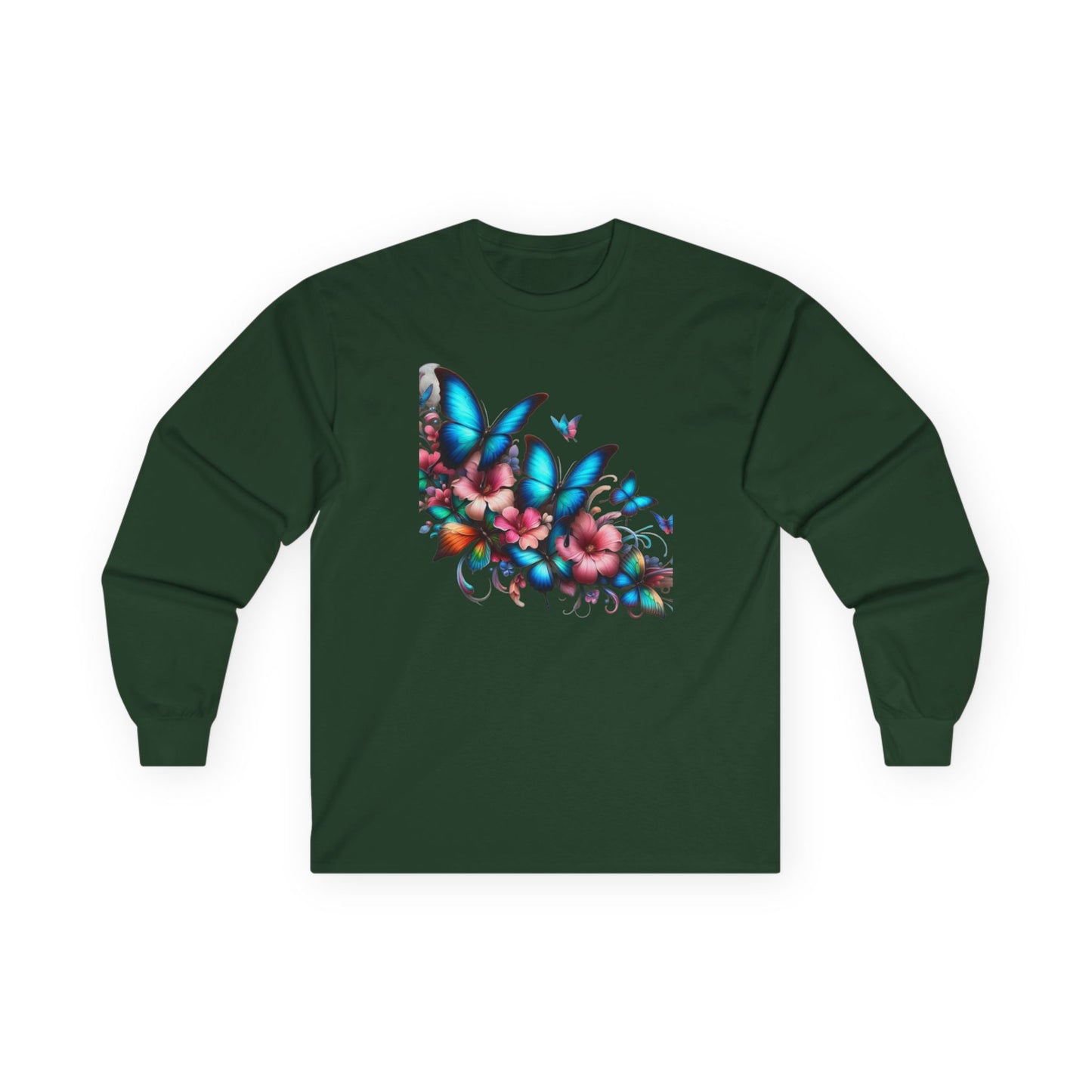 Unisex Ultra Cotton Long Sleeve Tee butterfly