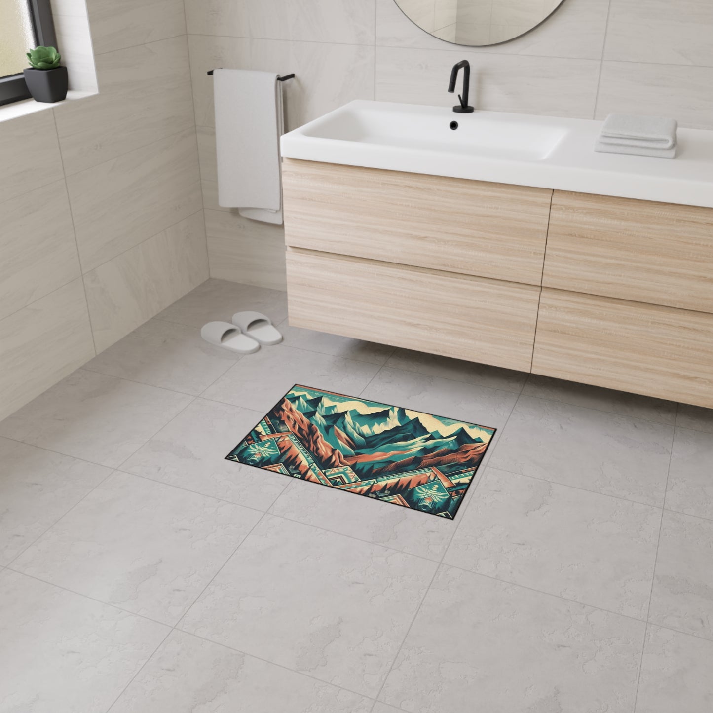 Heavy Duty Floor Mat - native print
