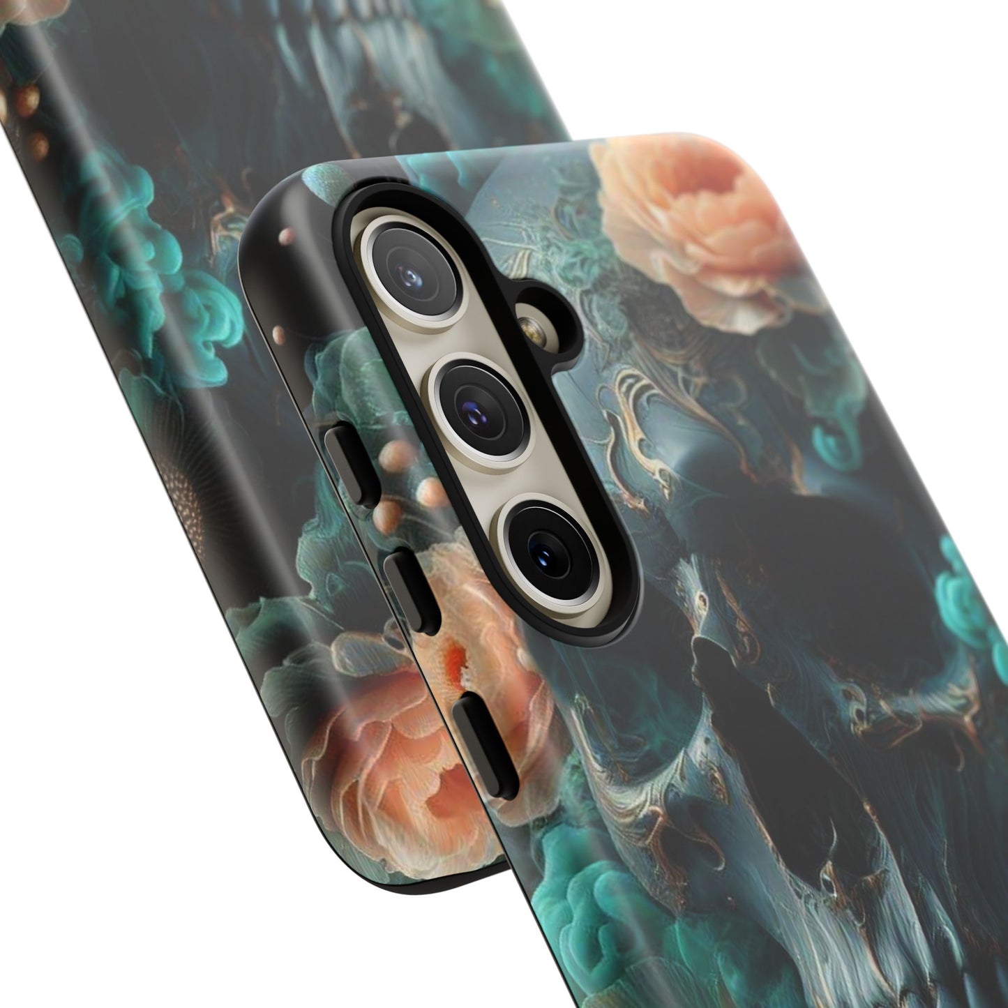 Tough Cases - teal skull