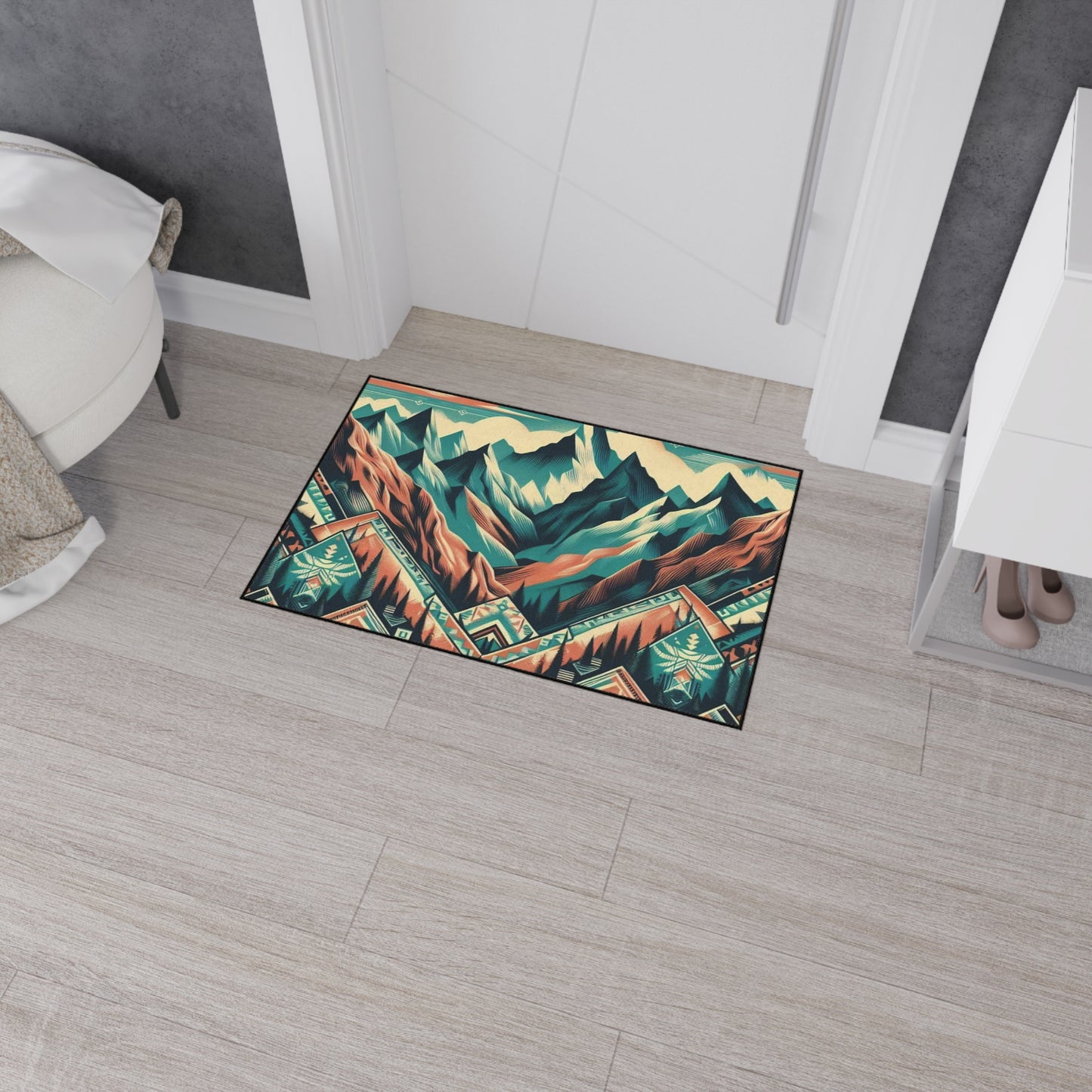 Heavy Duty Floor Mat - native print