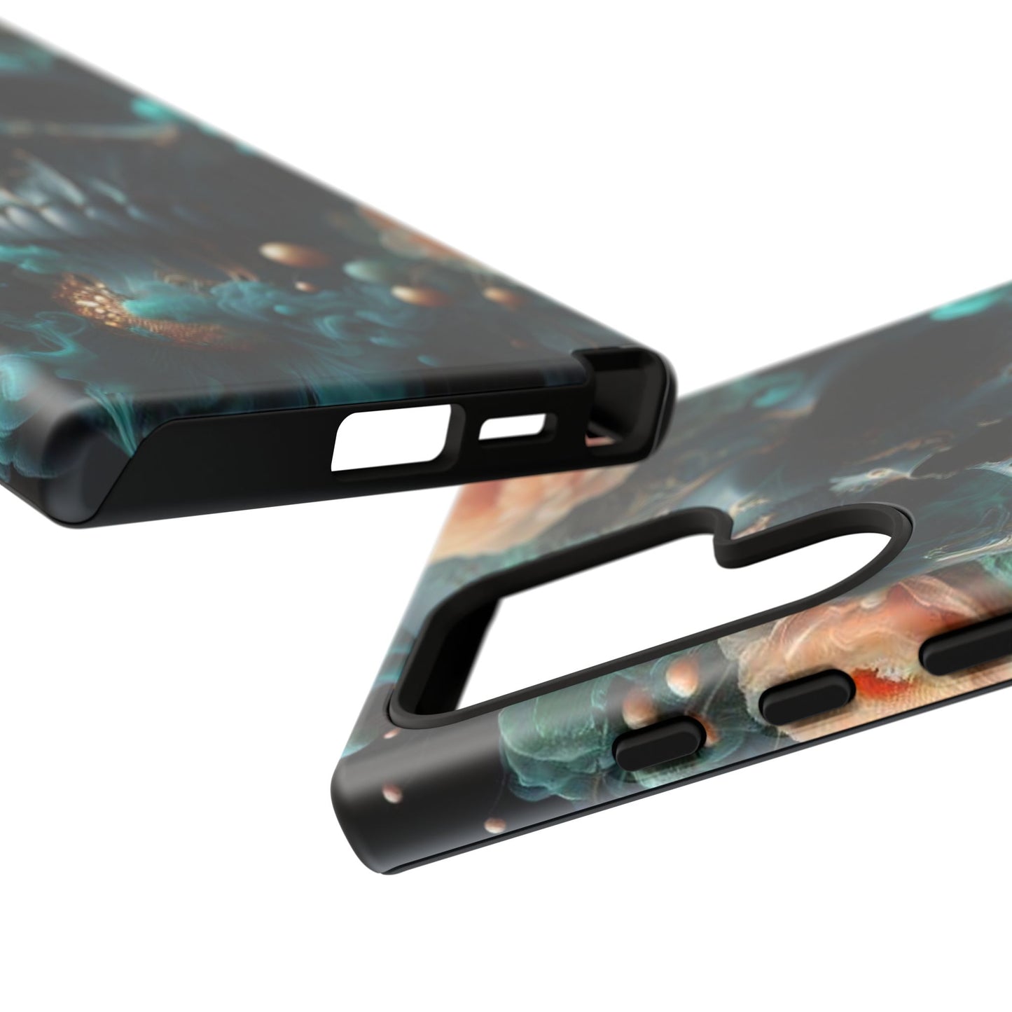 Tough Cases - teal skull