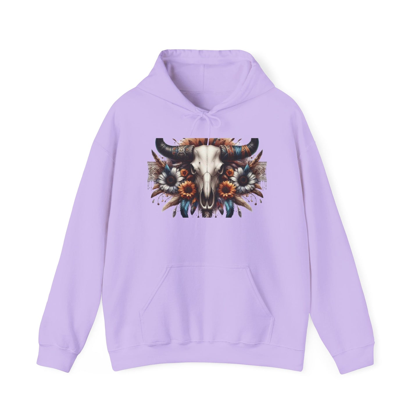 Unisex Heavy Blend™ Hooded Sweatshirt bull skull