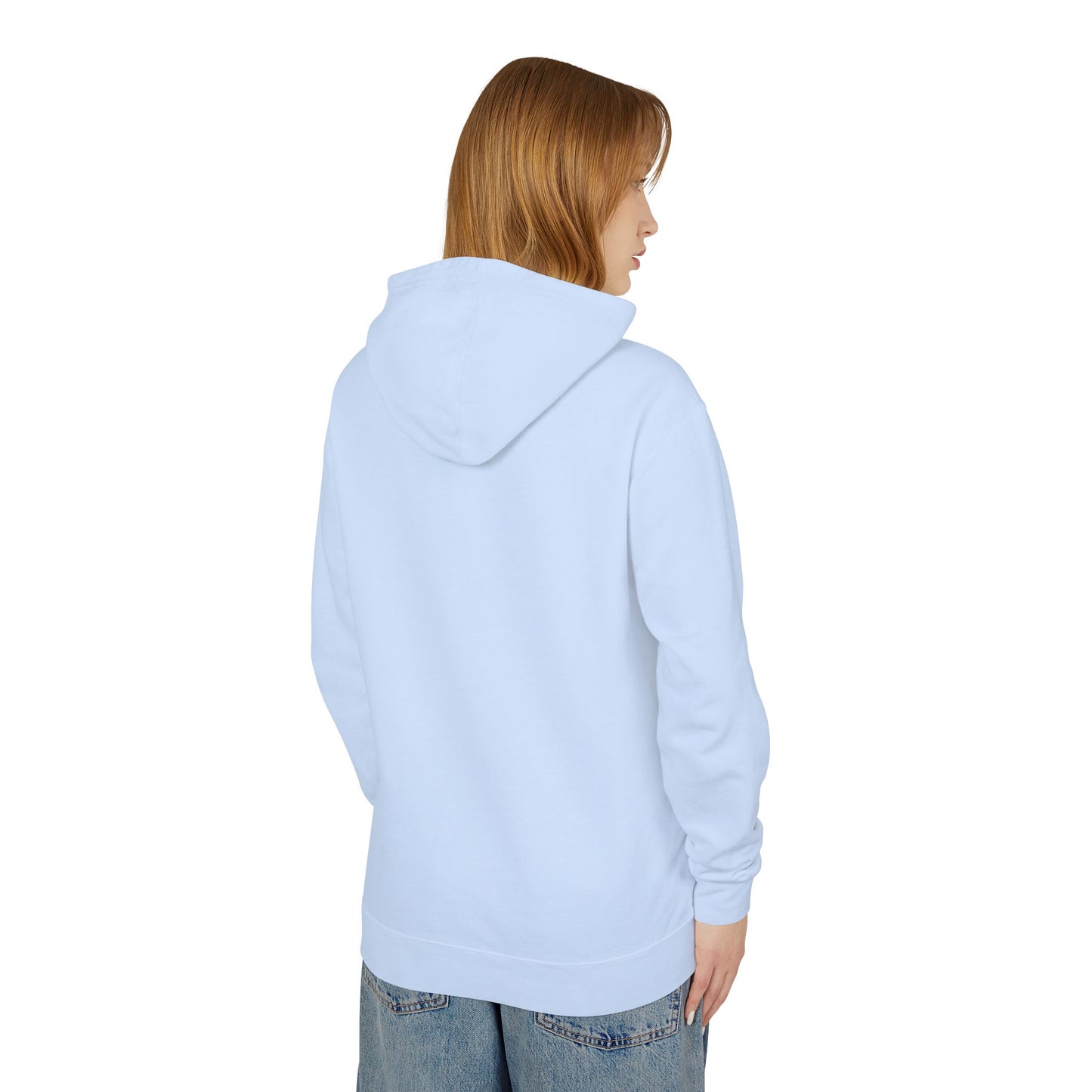 Unisex Lightweight Hooded Sweatshirt bull skull