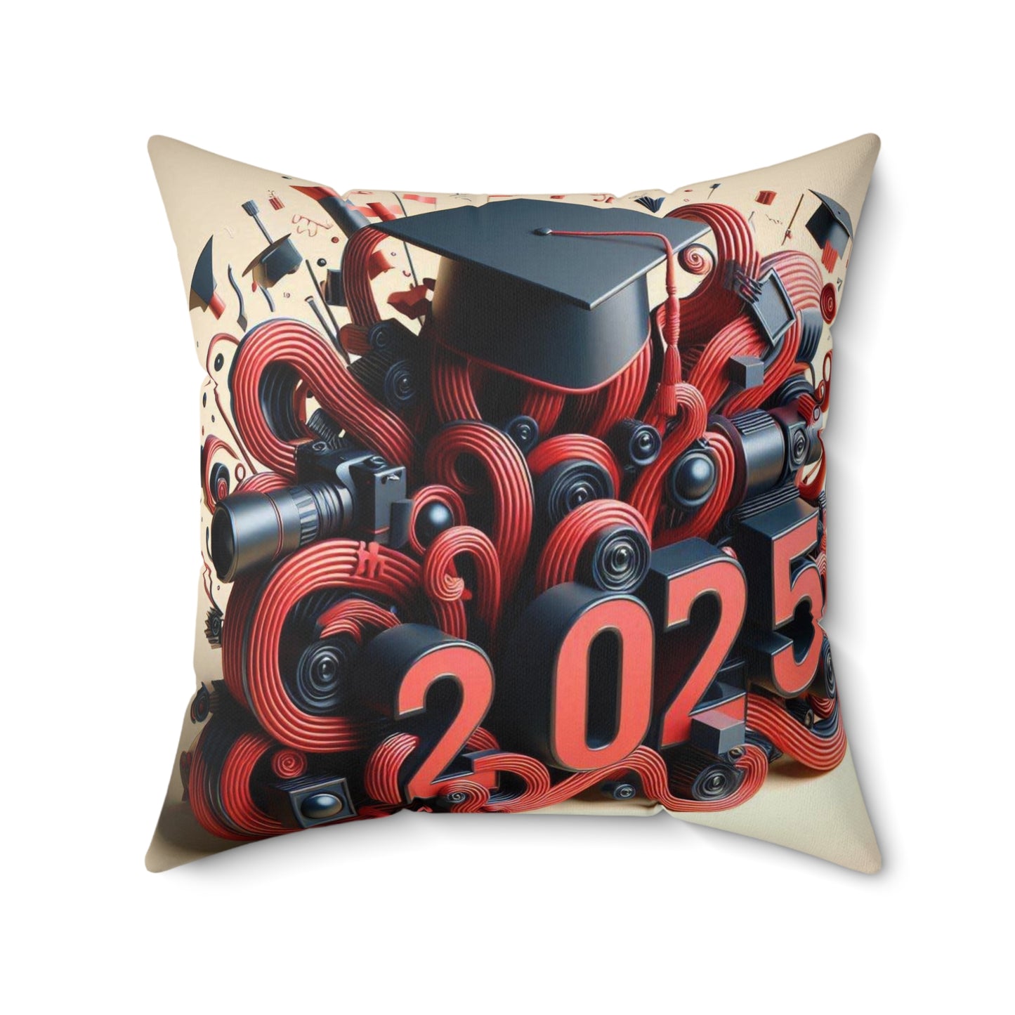 Spun Polyester Square Pillow 2025