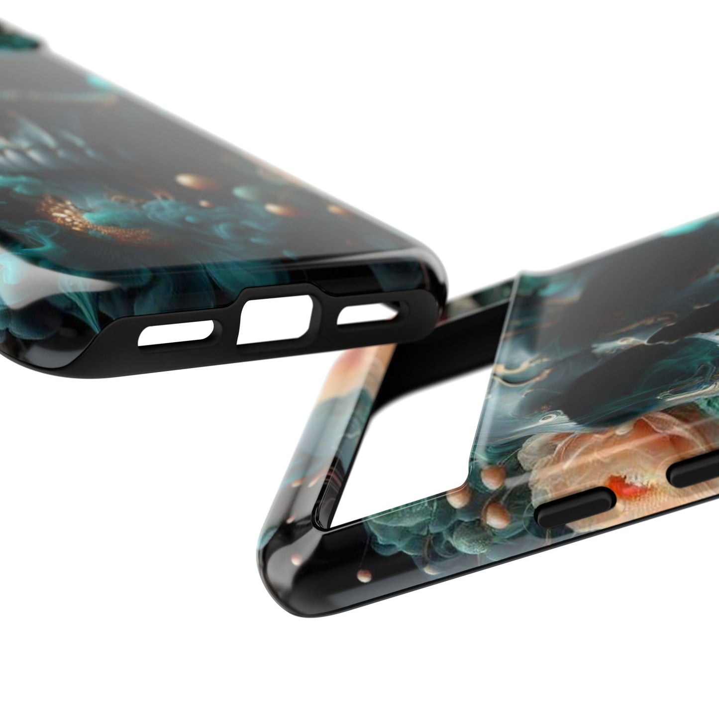 Tough Cases - teal skull