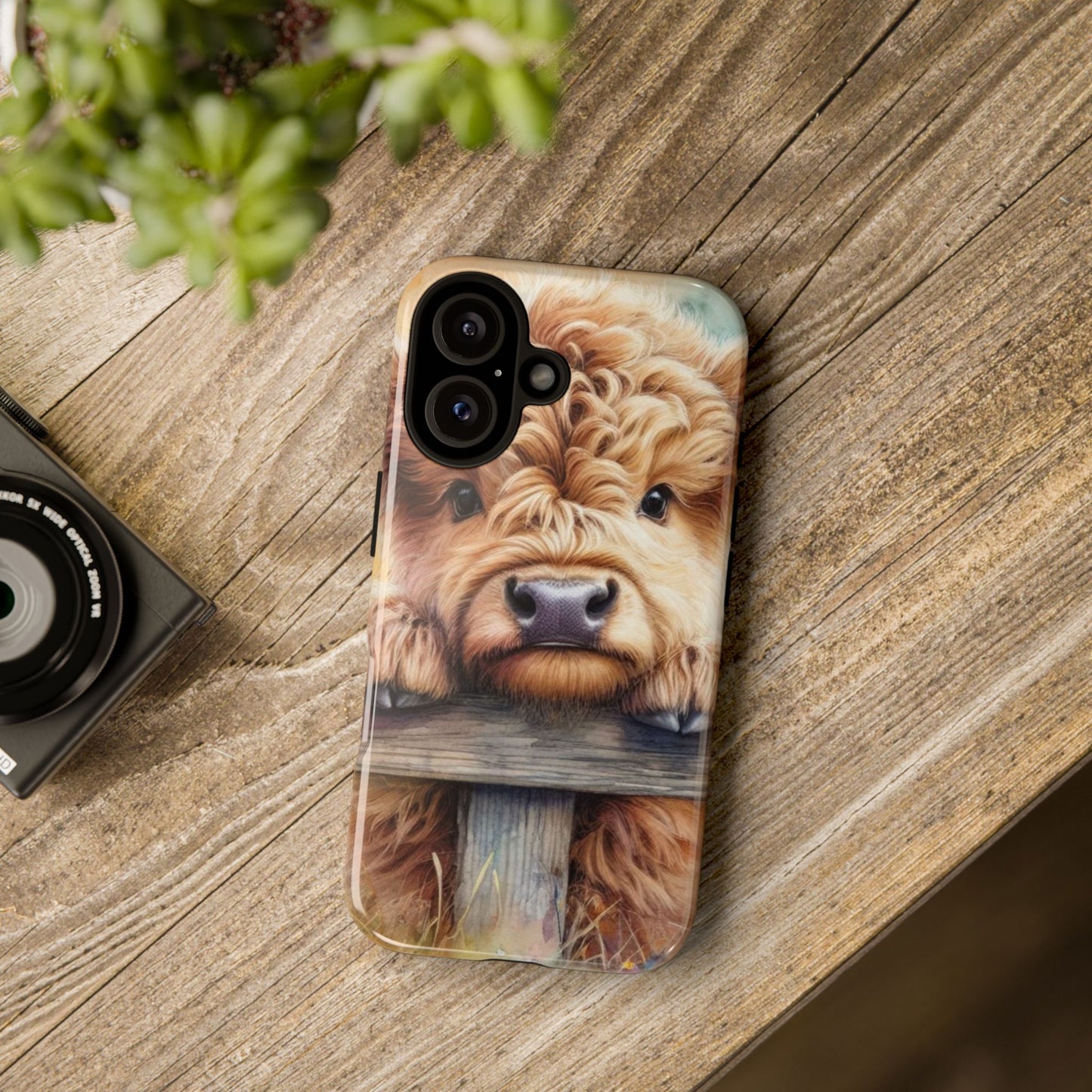 Tough Cases - Cute Highland Cow iPhone Case