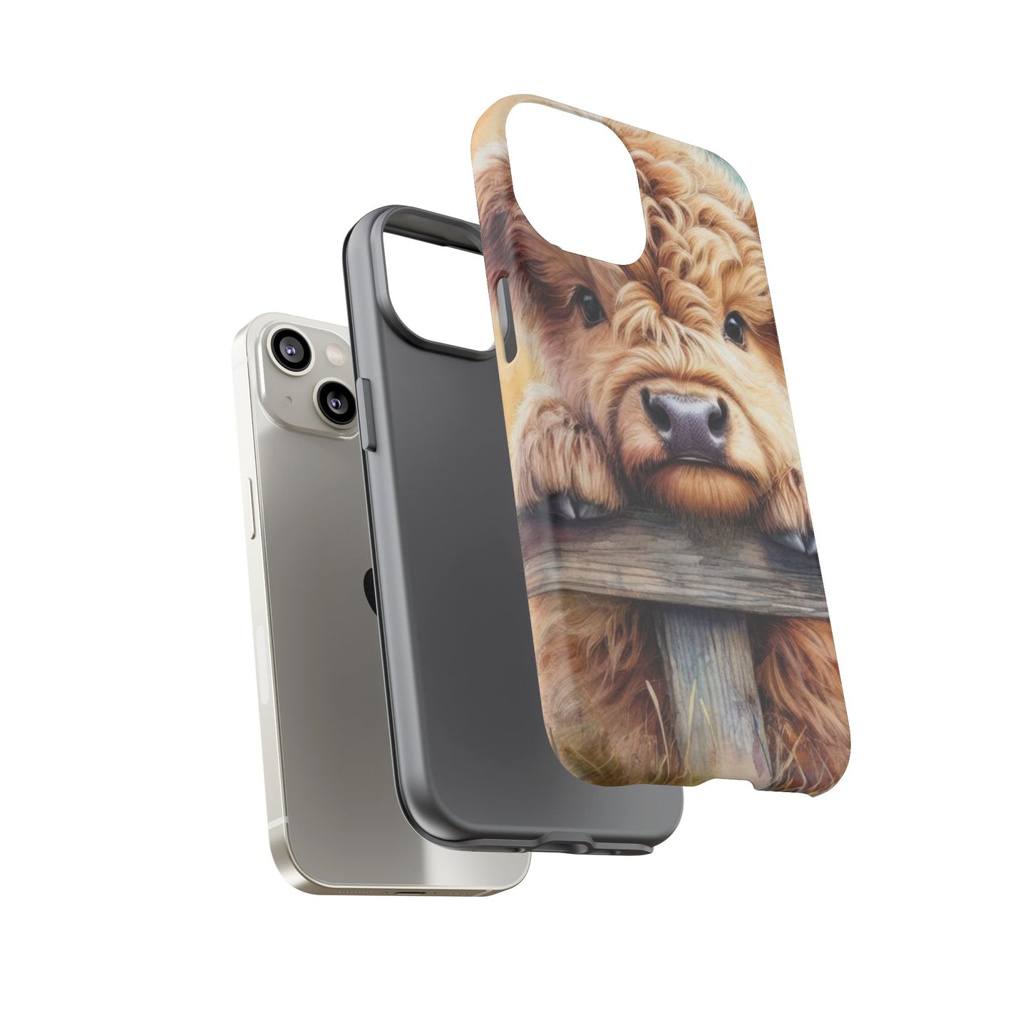 Tough Cases - Cute Highland Cow iPhone Case