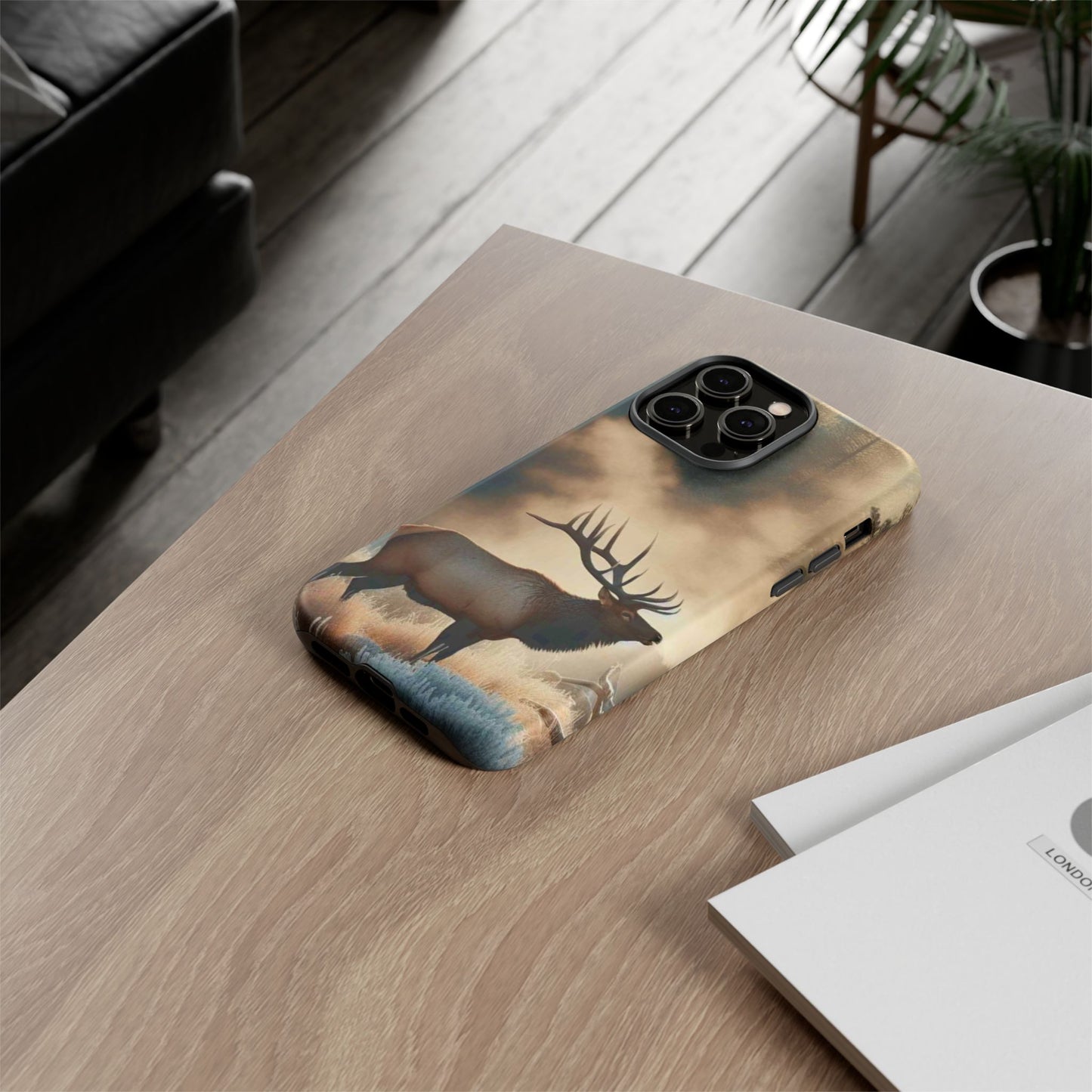 Phone Case - Elk on a Frosty Morning Design
