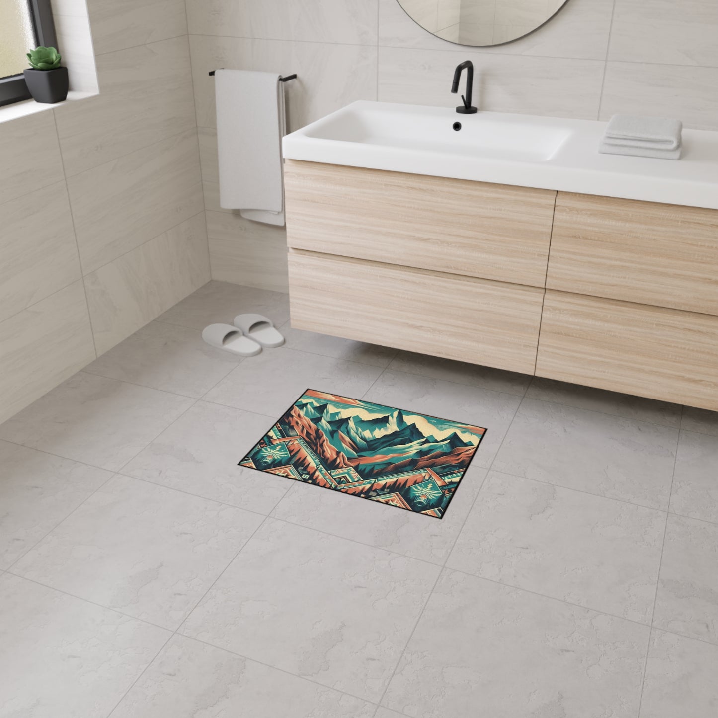 Heavy Duty Floor Mat - native print