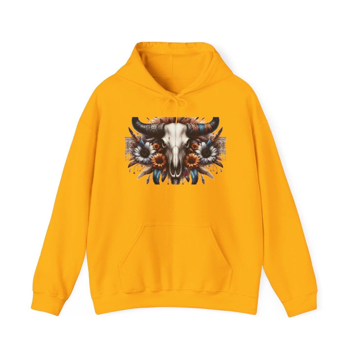 Unisex Heavy Blend™ Hooded Sweatshirt bull skull