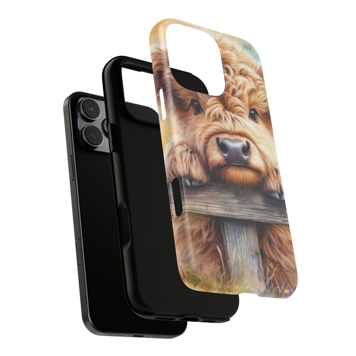 Tough Cases - Cute Highland Cow iPhone Case