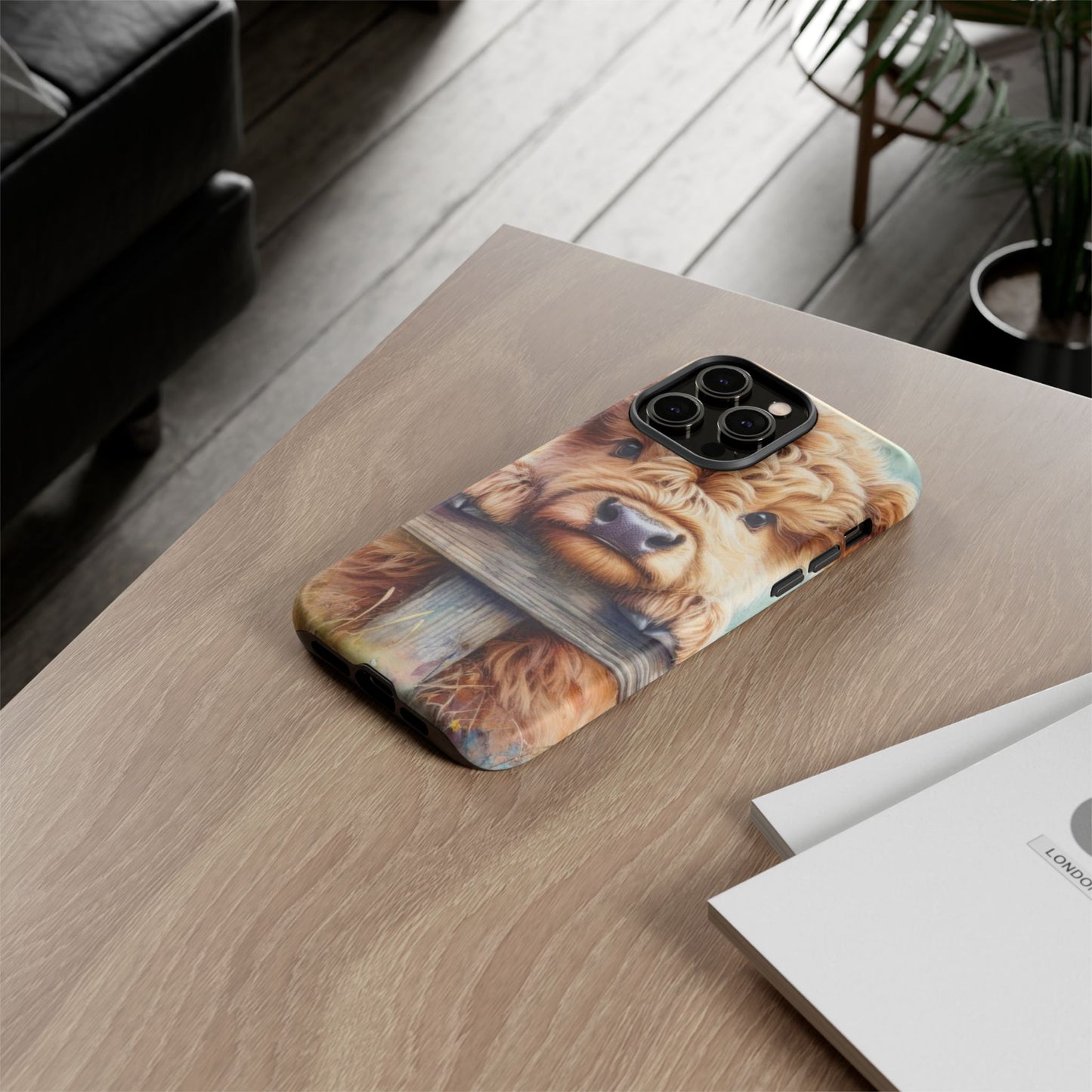 Tough Cases - Cute Highland Cow iPhone Case