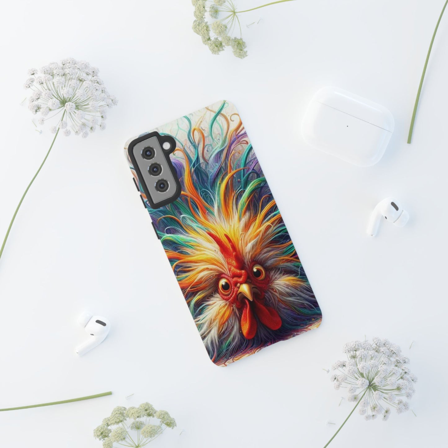 Phone Case - Frazzled Feather Friend Tough Case
