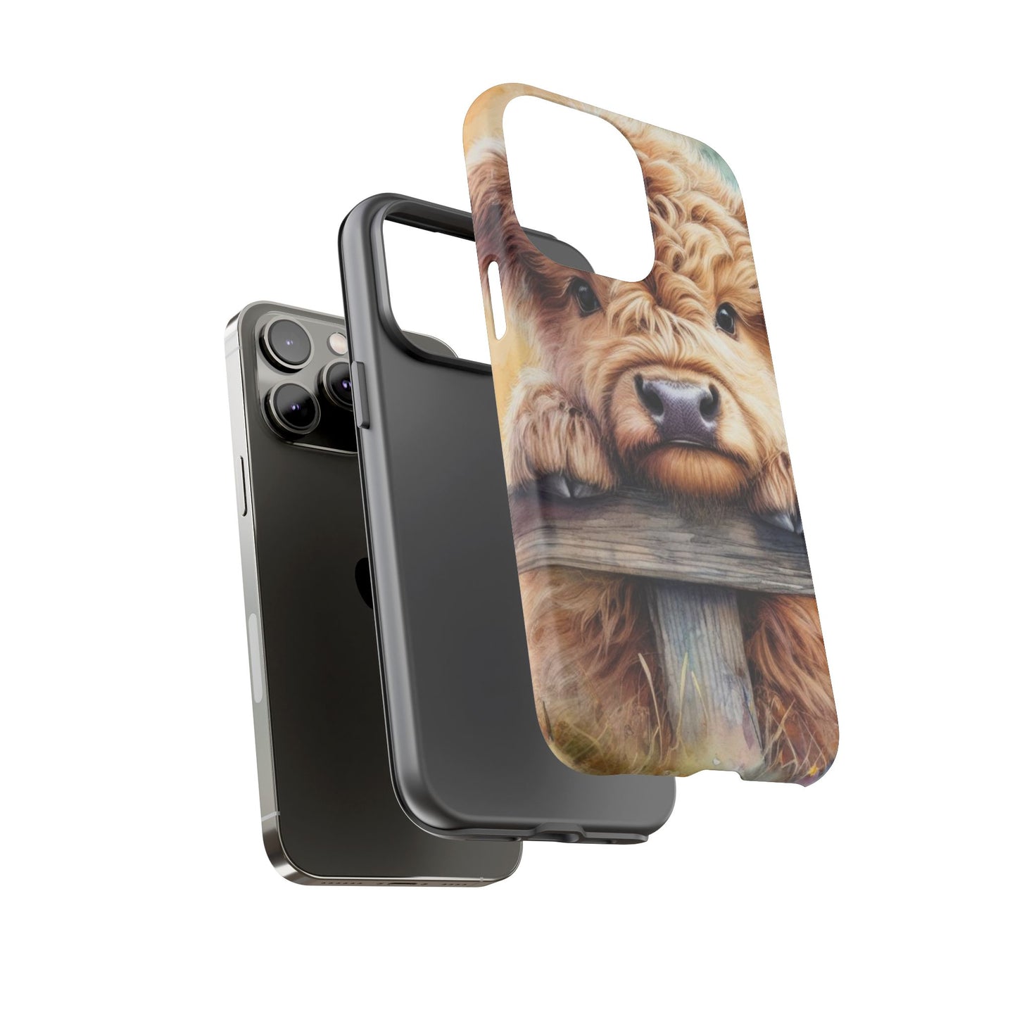 Tough Cases - Cute Highland Cow iPhone Case