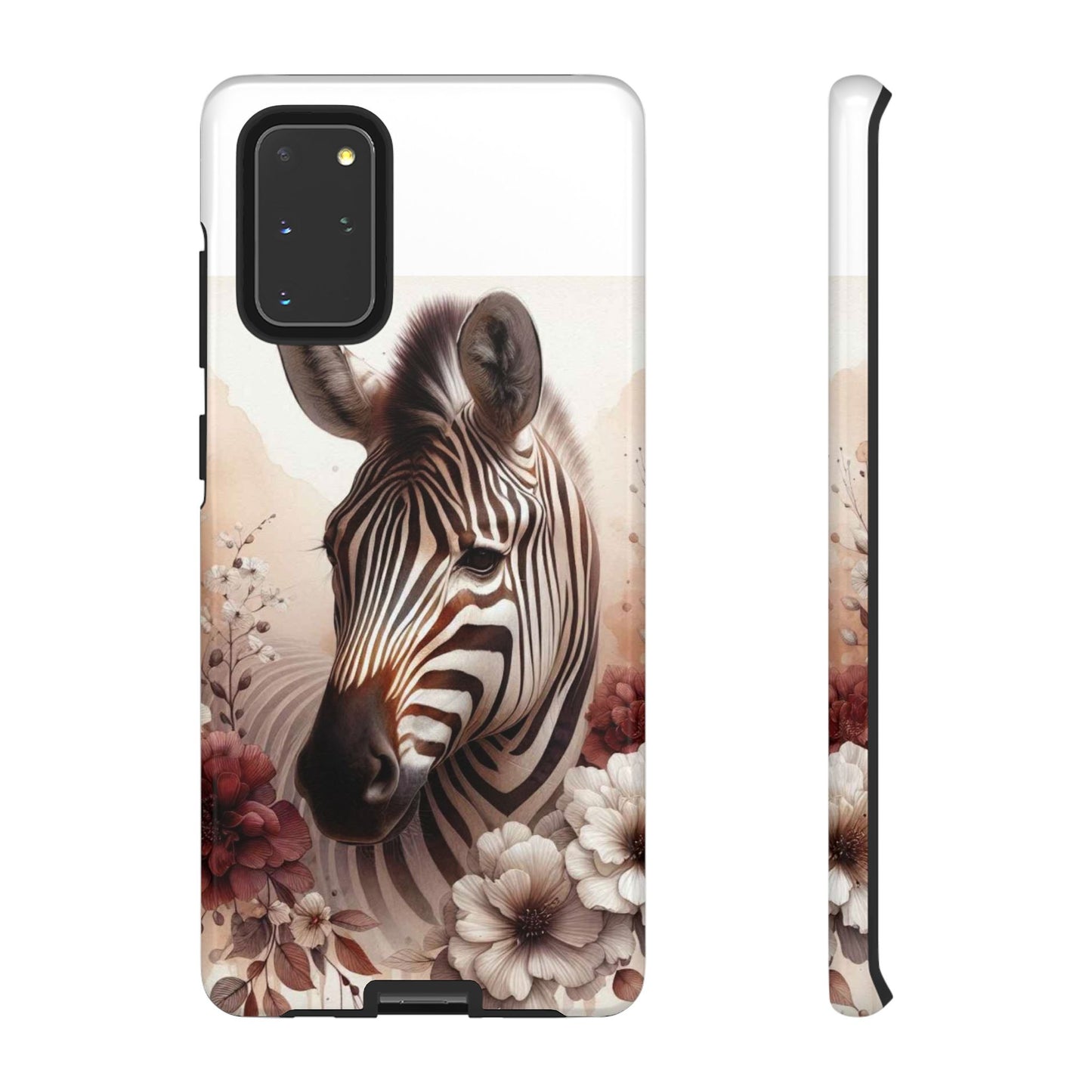 Phone Case Flower Frolicking Zebra Tough Case