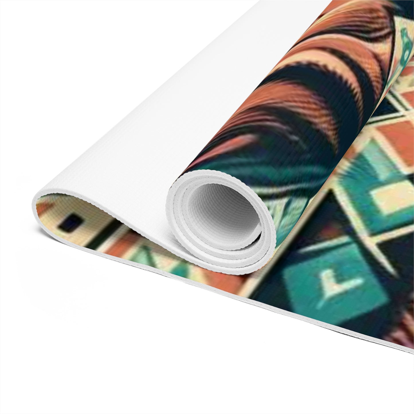 Foam Yoga Mat - native print
