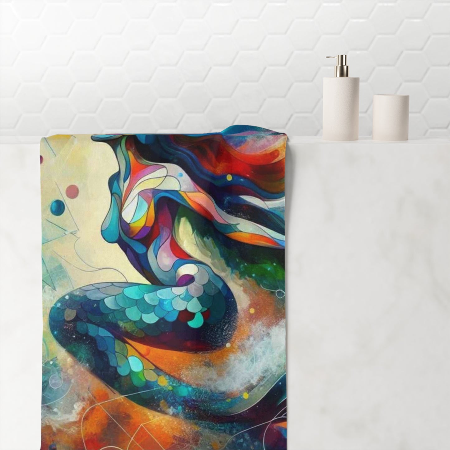 Mink-Cotton Towel - mermaid