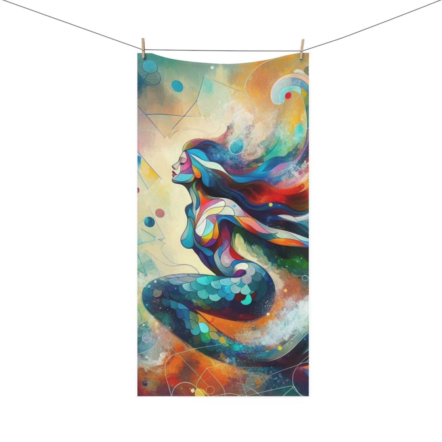 Mink-Cotton Towel - mermaid