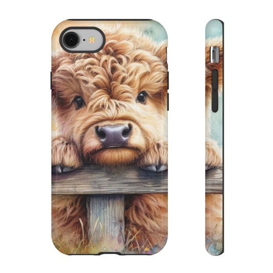 Tough Cases - Cute Highland Cow iPhone Case
